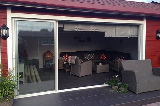 Innglassing med åpnet dør 560x370